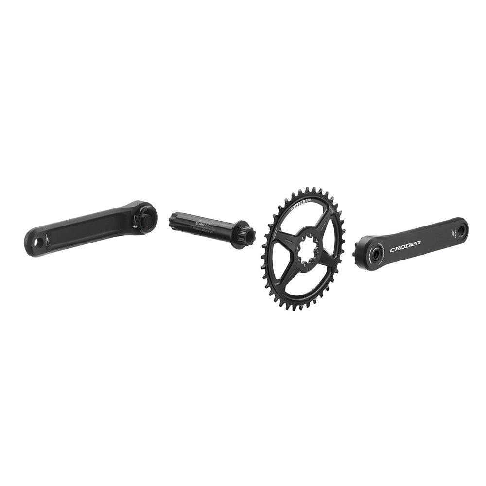 Croder Spirit 1x Road Crankset - Single Chainring (6mm offset)