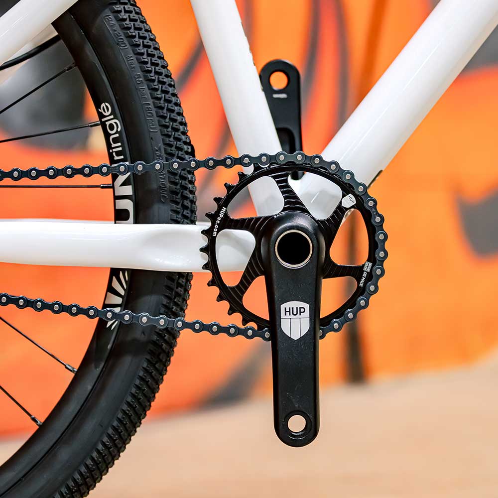 HUP 2-Piece Cranks: hollow axle (3-bolt DM) short cranks