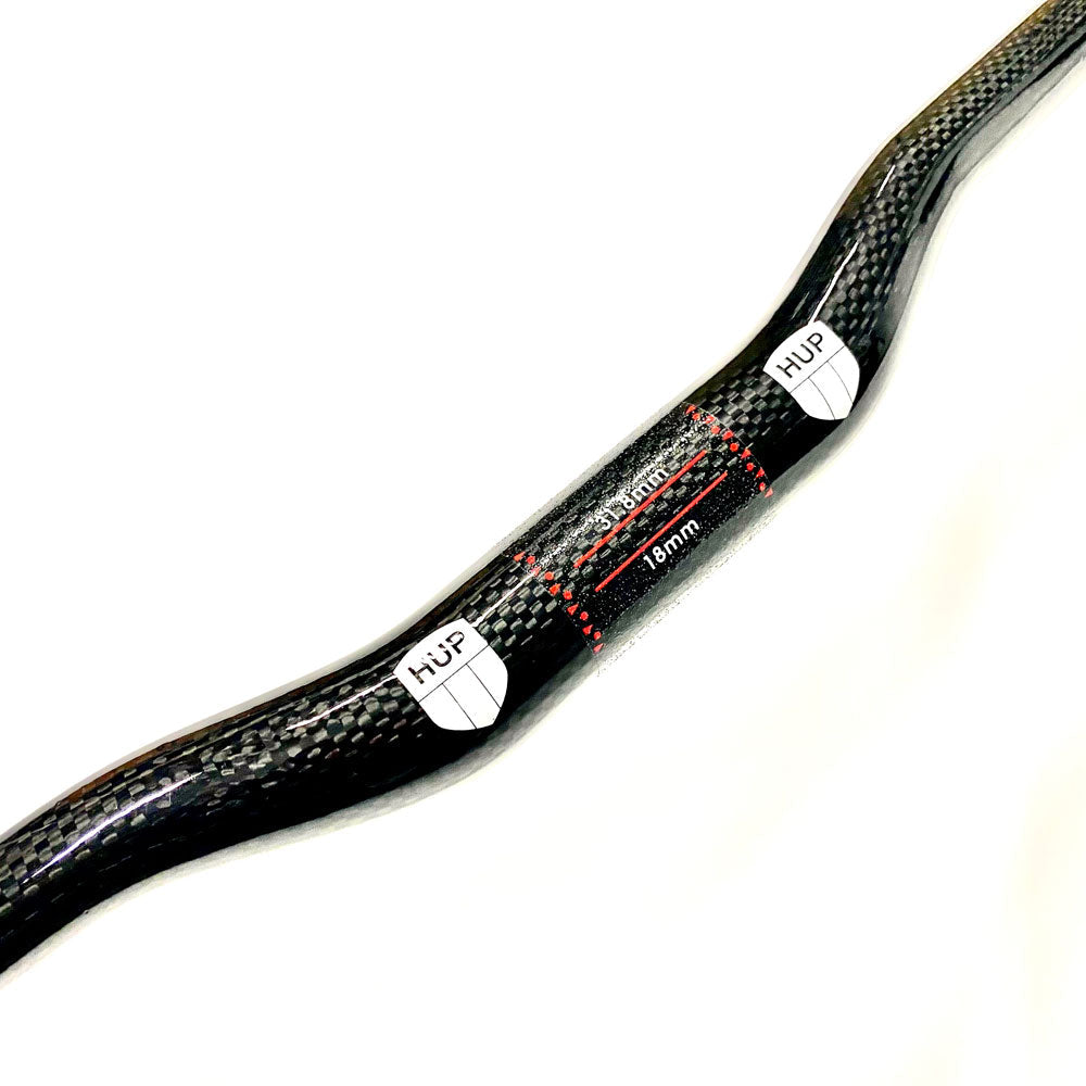 HUP carbon 760mm MTB Riser 22.2mm Handlebars: Cyclocross/MTB/Gravel/Tri Bikes