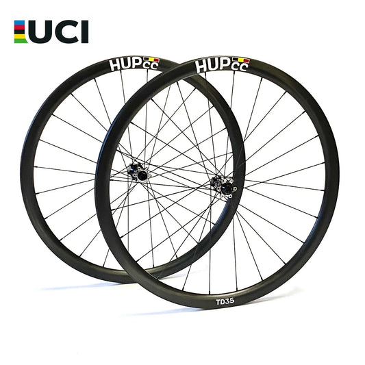 HUP TD35 Carbon Wheels - UCI approved & British Cycling Legal